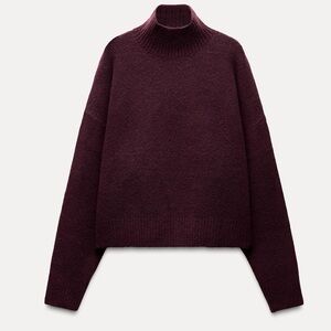 ZARA BURGUNDY SOFT KNIT